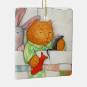 GEZELLIG KATTEN keramisch vierkant Ornament (Rechts)
