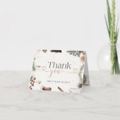 Gezellig Kerst Baby shower Dank u kaart (Voorkant)