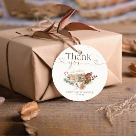 Gezellig Kerst Baby shower Favoriet Tag Bedankjes Labels
