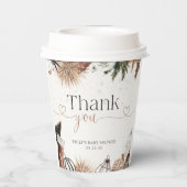 Gezellig Kerst Baby shower Papieren beker (Achterkant)