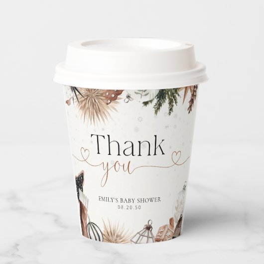 Gezellig Kerst Baby shower Papieren beker (Voorkant)