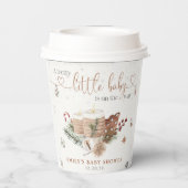 Gezellig Kerst Baby shower Papieren beker (Achterkant)