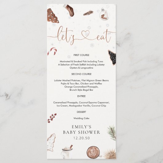 Gezellig Kerst Flat Menu (Voorkant)