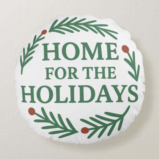 Gezellig Kerst Kinder Kussen | Schattigee vakantie (Voorkant)