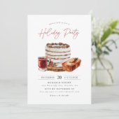 Gezellig kerstfeestje kaart (Staand voorkant)