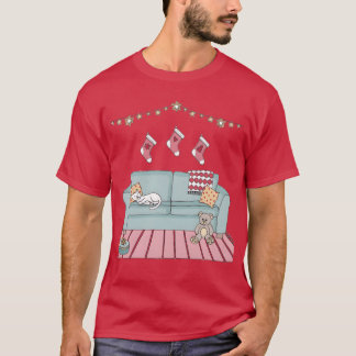 Gezellig kerstgezin t-shirt