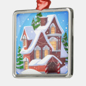 Gezellig Kersthuis Ornament (Links)