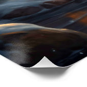 Gezellig Kersthuisje & Sneeuwman | winter Perfect Poster (Hoek)