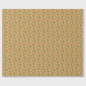 Gezellig kerstinpakpapier cadeaupapier (Vlak)