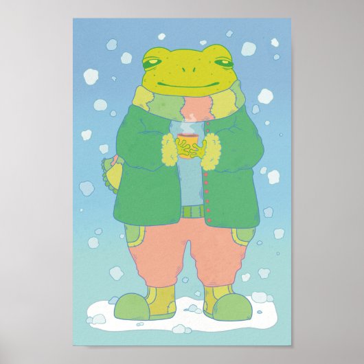 Gezellig Kikkertje Poster (Voorkant)