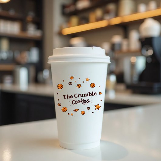 Gezellig koekje verrukt papieren bekers