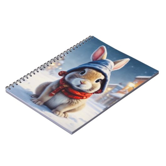 Gezellig konijntje in het notitieboek (Linkerzijde)