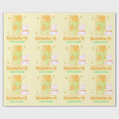 GEZELLIG KONIJNTJE MET WORTELSAP CADEAUPAPIER (Vlak)