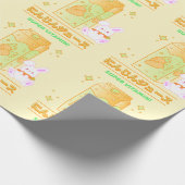 GEZELLIG KONIJNTJE MET WORTELSAP CADEAUPAPIER (Hoek)