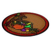 Gezellig Land Cornucopia op Plaid Charcuterie Boar Snijplank (Hoek)