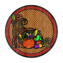 Gezellig Land Cornucopia op Plaid Charcuterie Boar