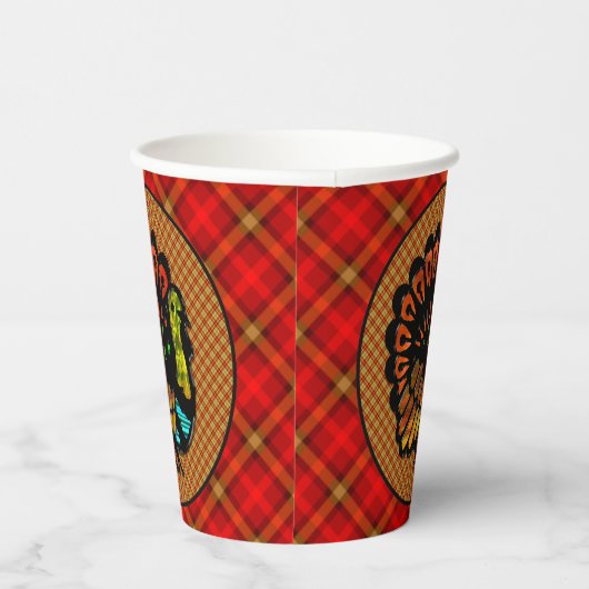 Gezellig land Turkije Plaid Papieren Bekers (Rechts)