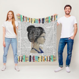 Gezellig leesboek fleece deken
