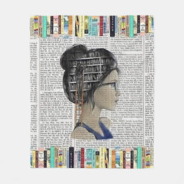 Gezellig leesboek fleece deken