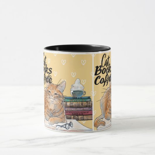 Gezellig lezen met Schattigee Cats en Coffee Vibes Mok (Midden)