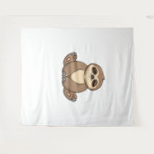 Gezellig Luiaard Classic T-shirt Wandkleed (Voorkant (horizontaal))