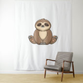 Gezellig Luiaard Classic T-shirt Wandkleed (In situ)