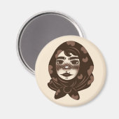 Gezellig meisje magneet (Voorkant / Achterkant)