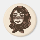 Gezellig meisje magneet (Voorkant)