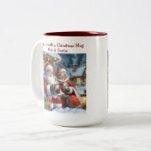 Gezellig met een kerst Mok (Voorkant links)