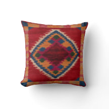 Gezellig met rode Kilim decoratieve Kussens