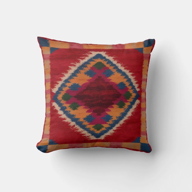 Gezellig met rode Kilim decoratieve Kussens (Voorkant)