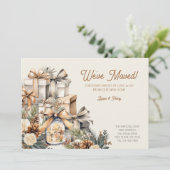 Gezellig neutraal We hebben Kerstmis verplaatst Feestdagenkaart (Staand voorkant)