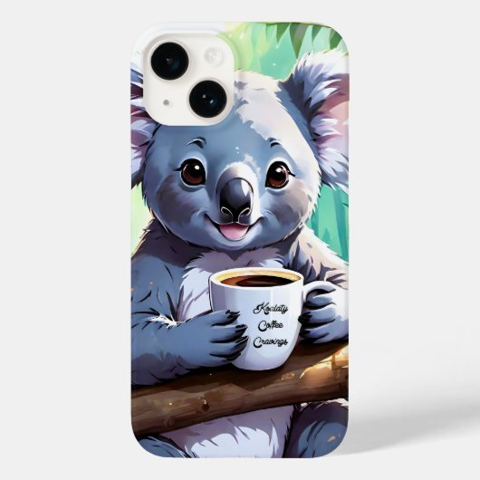 Gezellig Oerwoud Koala Coffee Case-Mate iPhone Case (Achterkant)