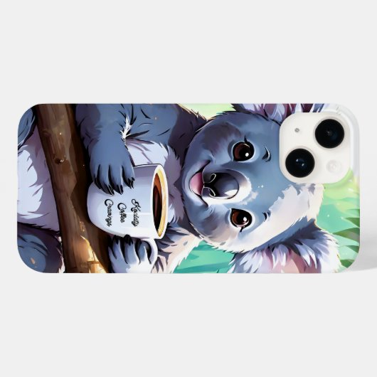 Gezellig Oerwoud Koala Coffee Case-Mate iPhone Case (Achterkant (horizontaal))