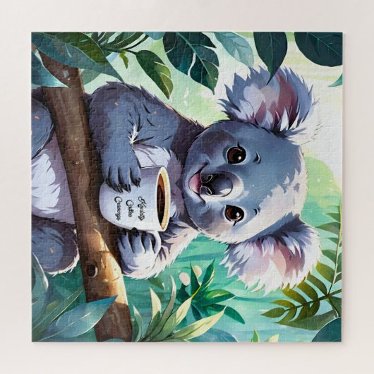 Gezellig Oerwoud Koala Coffee Legpuzzel (Horizontaal)