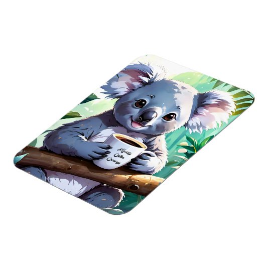 Gezellig Oerwoud Koala Coffee Magneet (Linkerzijde)