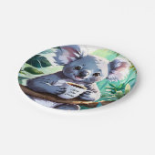 Gezellig Oerwoud Koala Coffee Papieren Bordje (Gekanteld)