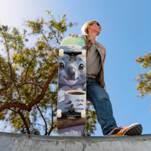 Gezellig Oerwoud Koala Coffee Persoonlijk Skateboard