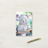 Gezellig Oerwoud Koala Coffee Post-it® Notes (Op bureau)