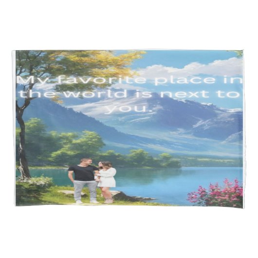 Gezellig Omhoog met Herinneringen: Gepersonaliseer Kussensloop (Voorkant)