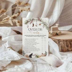 Gezellig over of onder Baby shower Spel
