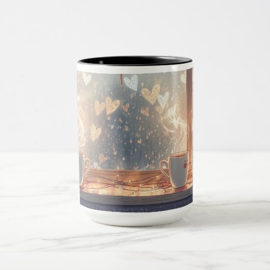 Gezellig paar koffie moment - Rom Mok (Midden)