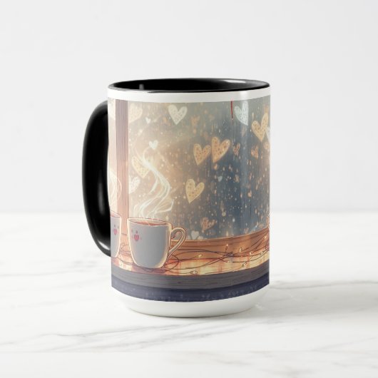 Gezellig paar koffie moment - Rom Mok (Voorkant links)