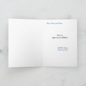 Gezellig peperkoek huis feestdagen kaart (Binnen)