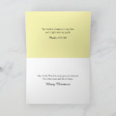 Gezellig Polar Beer Bijbellezen Christelijk Kerst Feestdagen Kaart (Binnen)