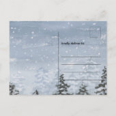 Gezellig Polar Beer met Rode Sjaal Platte Kerst Feestdagenkaart (Achterkant)