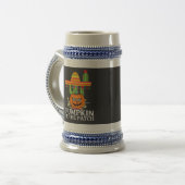 Gezellig Pompoen Patch Graphic T-shirt Bierpul (Voorkant links)