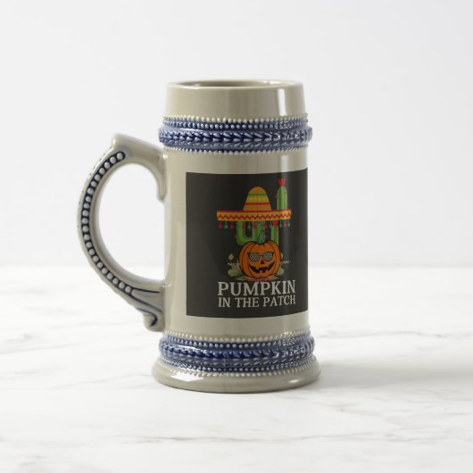 Gezellig Pompoen Patch Graphic T-shirt Bierpul (Links)