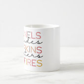 Gezellig Pompoen Patch Graphic T-shirt Koffiemok (Center)