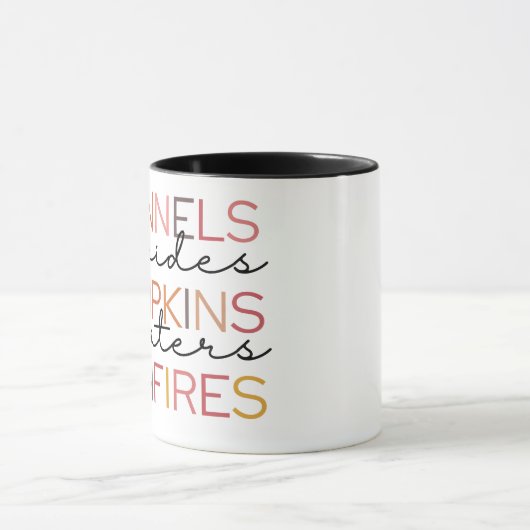 Gezellig Pompoen Patch Graphic T-shirt Mok (Midden)